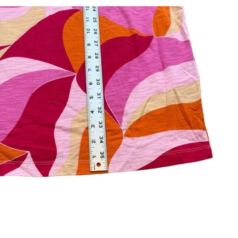 Sanctuary Reveal Abstract Print Organic Cotton T-Shirt Dress Size 2X Plus Beach - Picture 7 of 7
